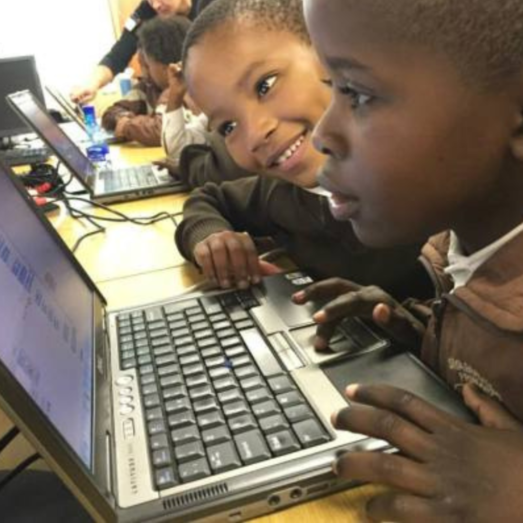 A workshop where kids are learning to code